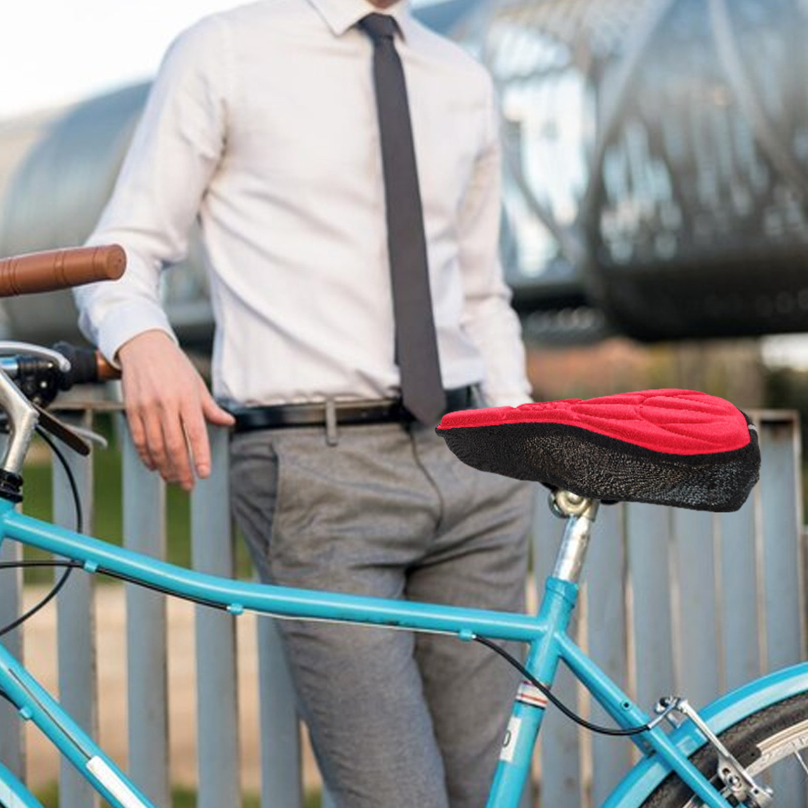 Cycling Gears - 2Pcs Bike Seat Cushion Cover Breathable