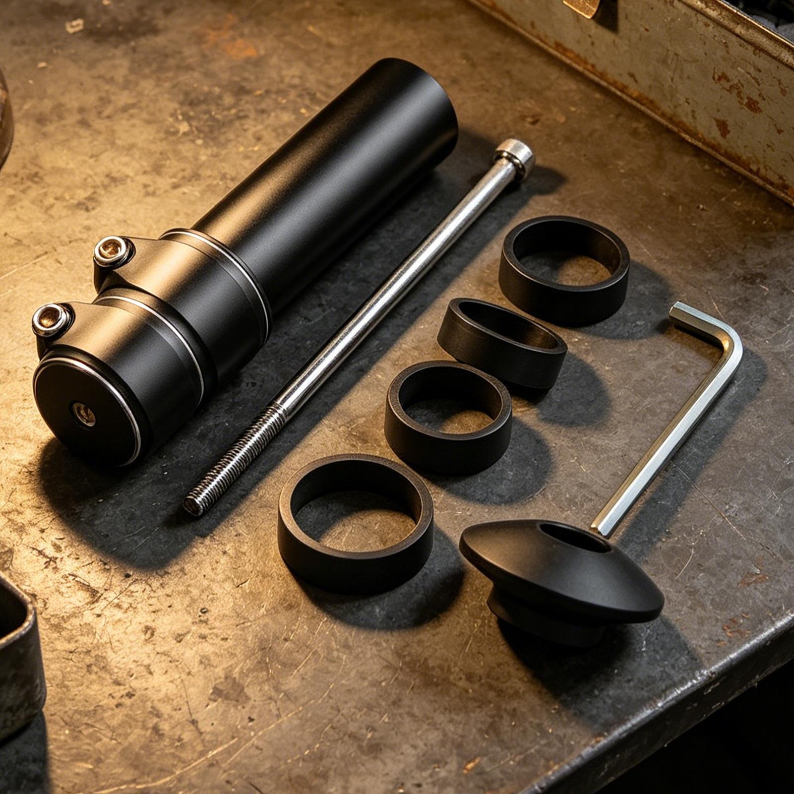Bike Stem Riser - Handlebar Risers Adjustable Aluminium Alloy Lifter