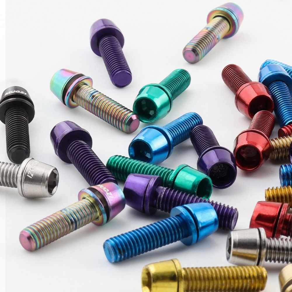 Bike Stem Riser - 6PCS M5x17mm Stem Bolts Bicycle Handlebar