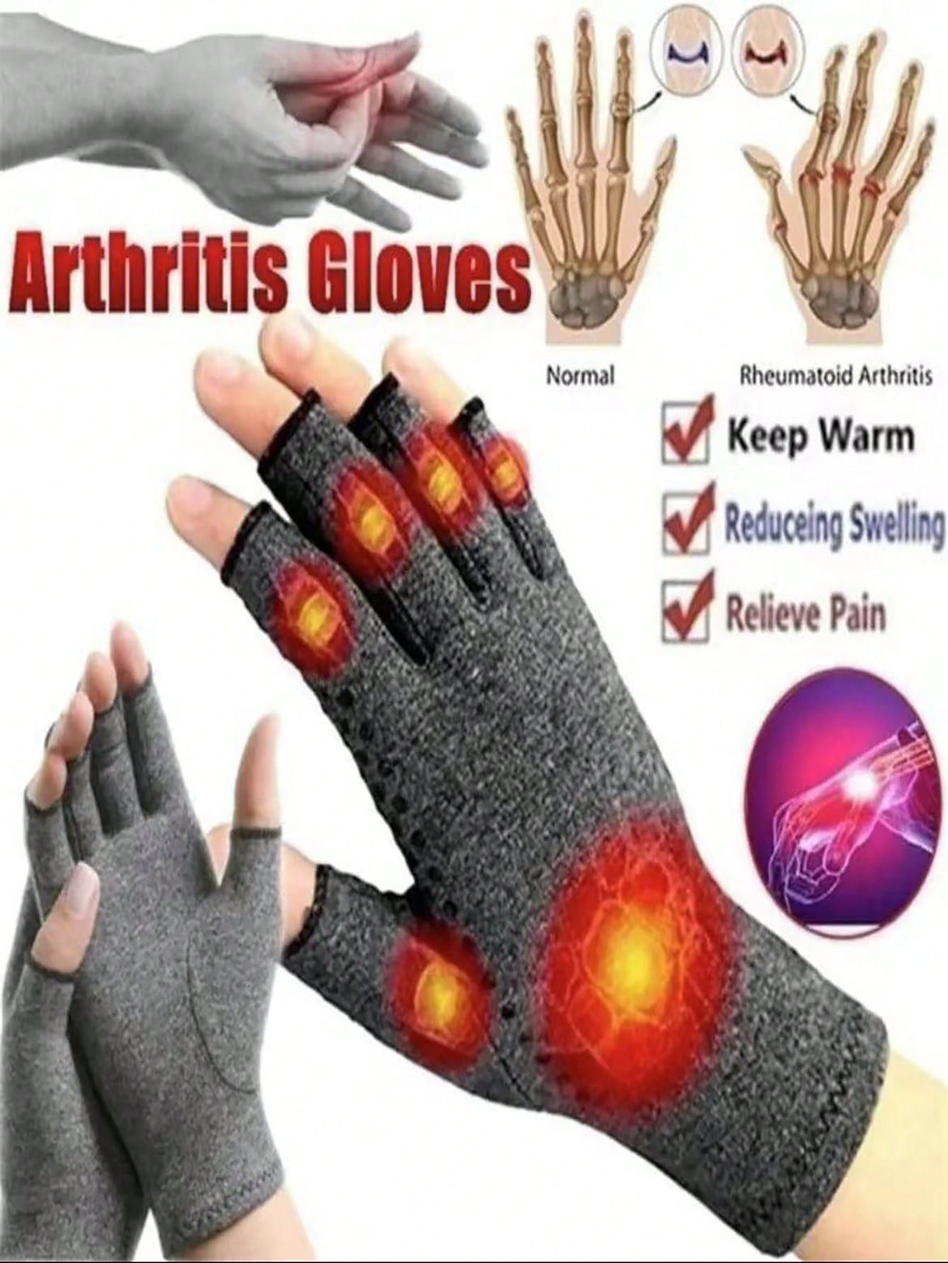 Cycling Glove - 2 Pairs Sports Gloves, Dumbbell Equipment
