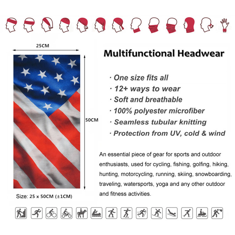 USA Flag Pattern Sun Protectiv - Cycling Gears 리뷰 및 가격