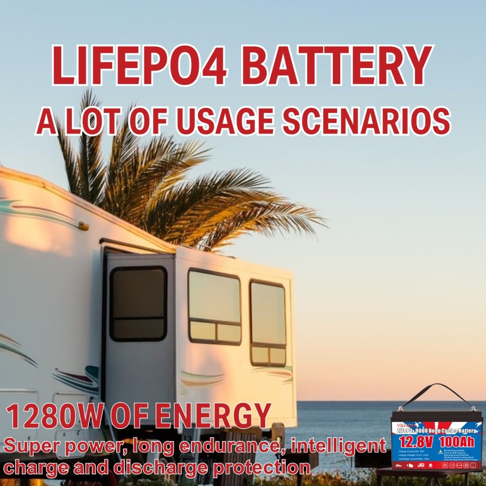 12.8V 100Ah LiFePO4 Battery Bu - Cycling Gears 리뷰 및 가격
