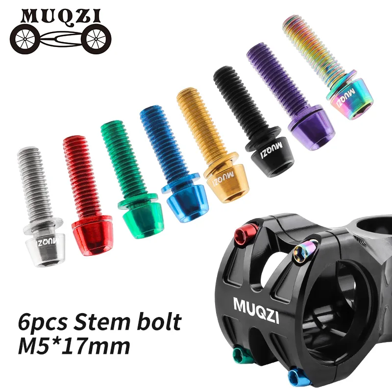 MUQZI 6pcs Stem Bolts M5x17mm  - Bike Stem Riser 리뷰 및 가격