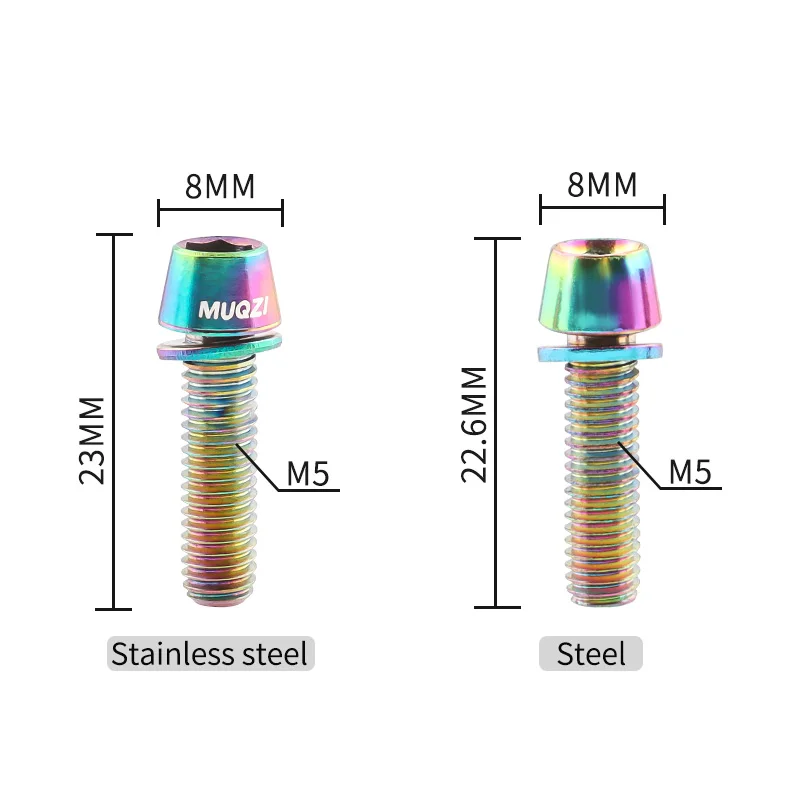 MUQZI 6pcs Stem Bolts M5x17mm  - Bike Stem Riser 리뷰 및 가격