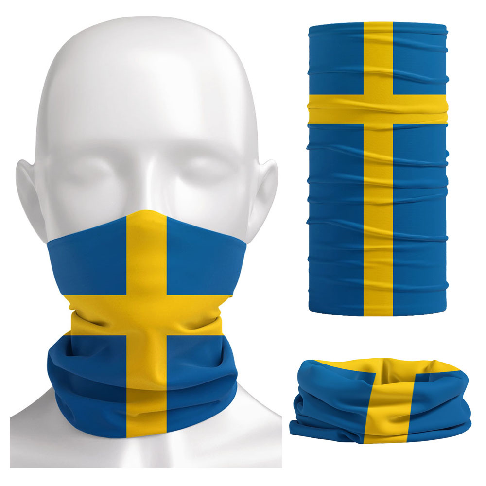Sweden Flag Printed Bandana He - Cycling Gears 리뷰 및 가격