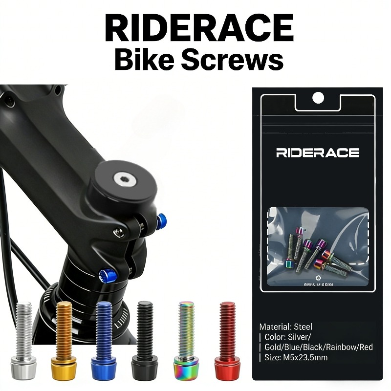 6pcs Set Titanium Plated M5 18 - Bike Stem Riser 리뷰 및 가격