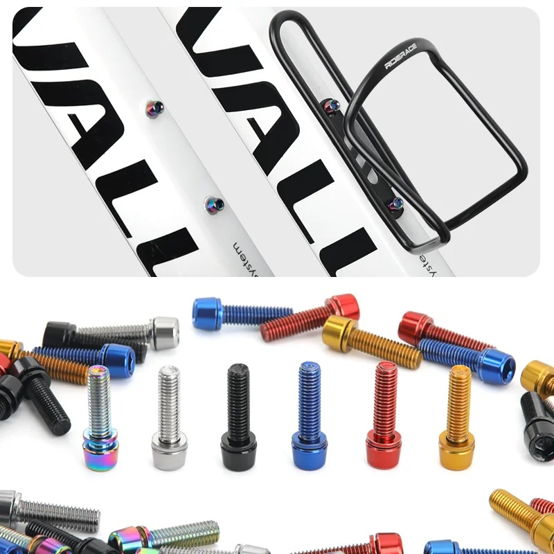 6pcs Set Titanium Plated M5 18 - Bike Stem Riser 리뷰 및 가격