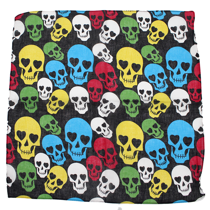 Skull Bandana Square Scarf 100 - Cycle Zone 리뷰 및 가격