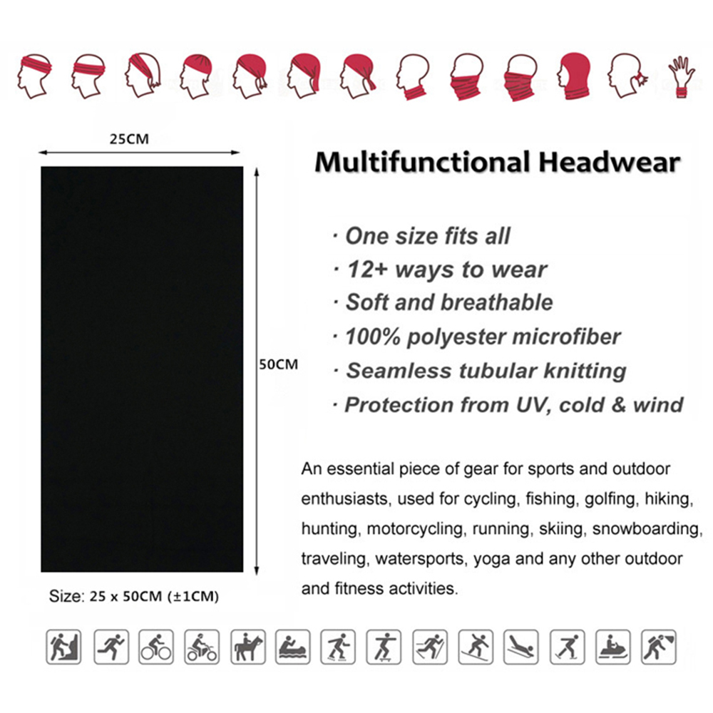 Seamless Solid Color Bandanas  - Cycling Gears 리뷰 및 가격
