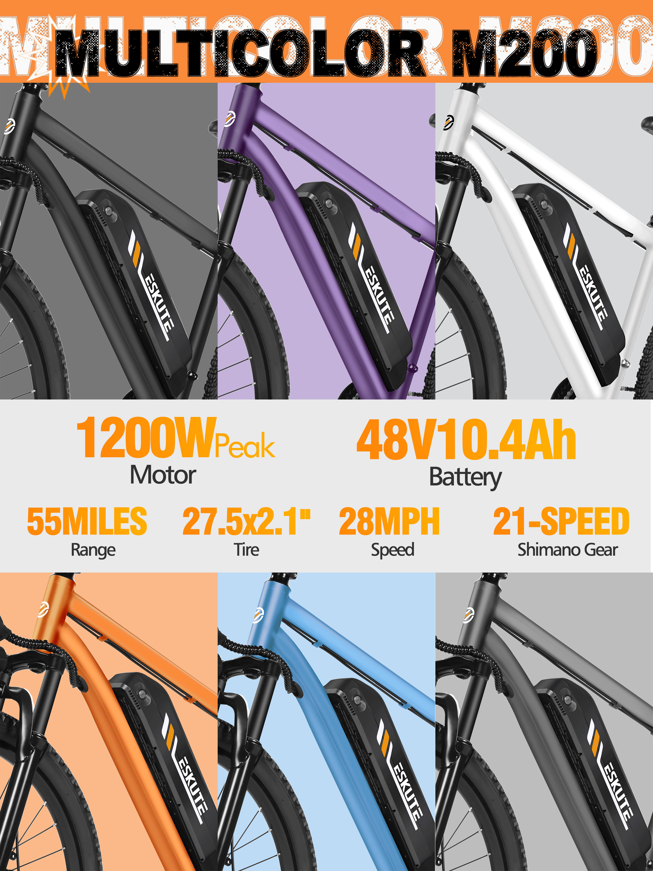 ESKUTE M200 Electric Bicycle   - Cycling Gears 리뷰 및 가격